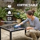 image 5 of Outsunny Garden Corner Sofa Set, Garden Furniture Set with Coffee Table | Grey | Light Grey | Five Plus Seater