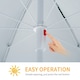 image 4 of Outsunny  2.2M Outdoor Parasol Fishing Umbrella Beach Sun Shelter w/ Carry Bag