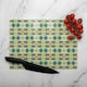 image 2 of Psychedelic Geometric Pattern Glass Chopping Board | Multi