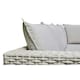 image 5 of DS Living Malibu Grey Rattan Garden Furniture 6 Seater + Fire Pit