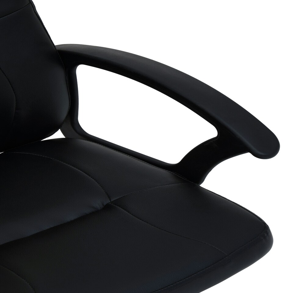 image 1 of Interiors By Premier Comfortable Black Small Home Office Chair, Ergonomic Work From Home Chair, Movable Ergonomic Office Chair