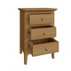 image 4 of Newark Ash 3 Drawer Bedside