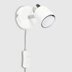 image 3 of ValueLights Modern White And Chrome Spotlight Wall Light With Cable And Switch | White