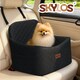 image 9 of Skylos Pet Booster Dog Car Seat Travel Carrier Bed Bag Basket Puppy | Black | Black