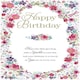 image 1 of Cerise Floral Birthday Card