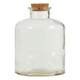 image 2 of Interiors by Premier Functional Design Set Of 6 Round Glass Bottles, Glass Bottles For Kitchen, Versatile Use Clear Glass Bottles