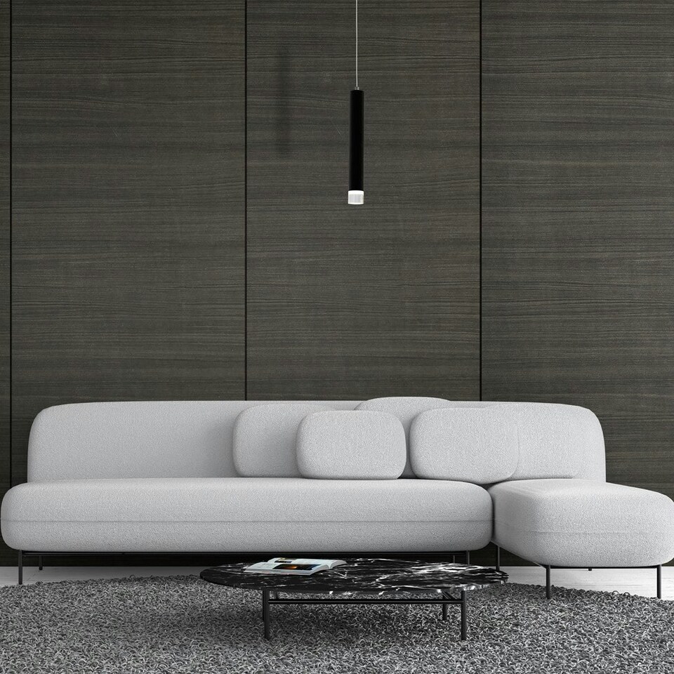 image 1 of Milagro Pendant Lamp Carbon 1X5W Led Black
