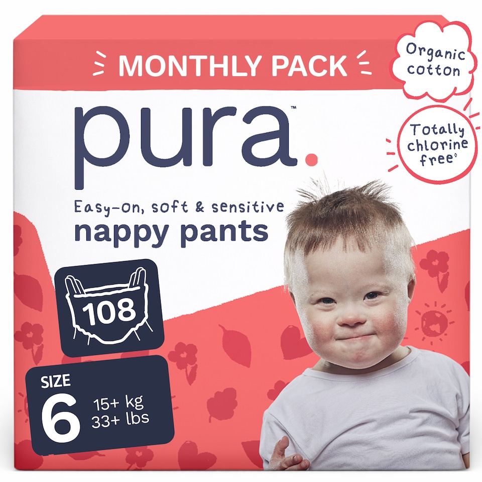 image 1 of Pura Soft & Sensitive Nappy Pants Size 6, 108ct