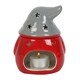 image 3 of Ceramic Red & Grey Gonk Oil Burner