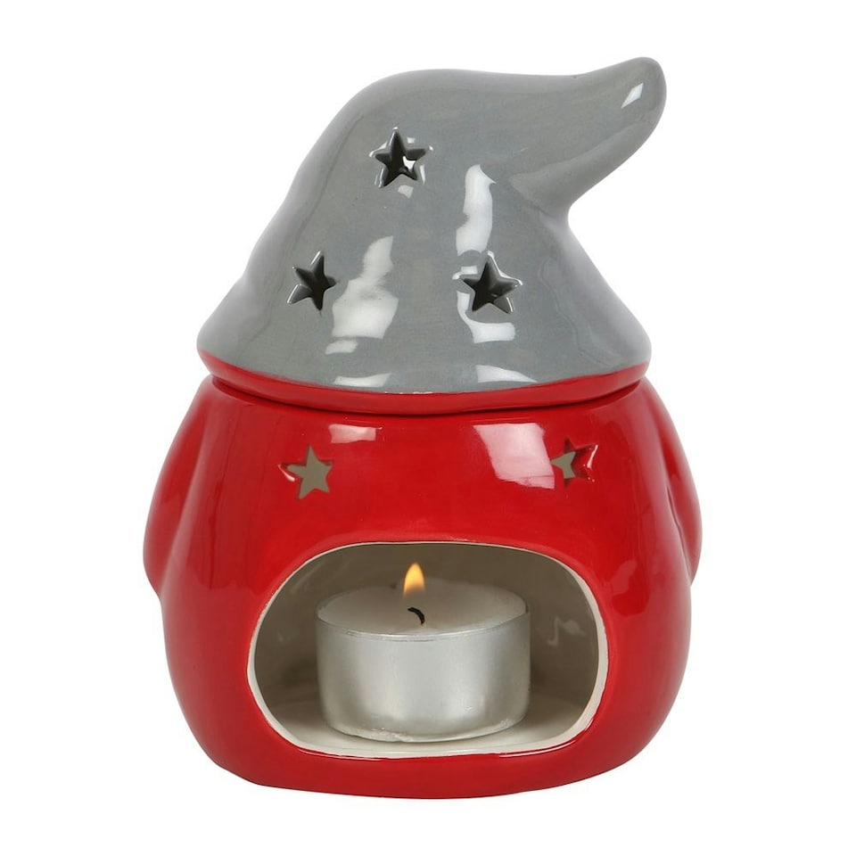 image 1 of Ceramic Red & Grey Gonk Oil Burner