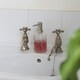 image 5 of Harbour Housewares Prism Glass Soap Dispensers - 330ml - Pack of 2