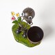 image 2 of Homescapes Metal Ant with Bouquet and Flower Pot - 32 cm Tall