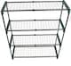 image 3 of Flower Staging Display Greenhouse Shelving Racking 4 Tier Garden Pot Plants 2pcs