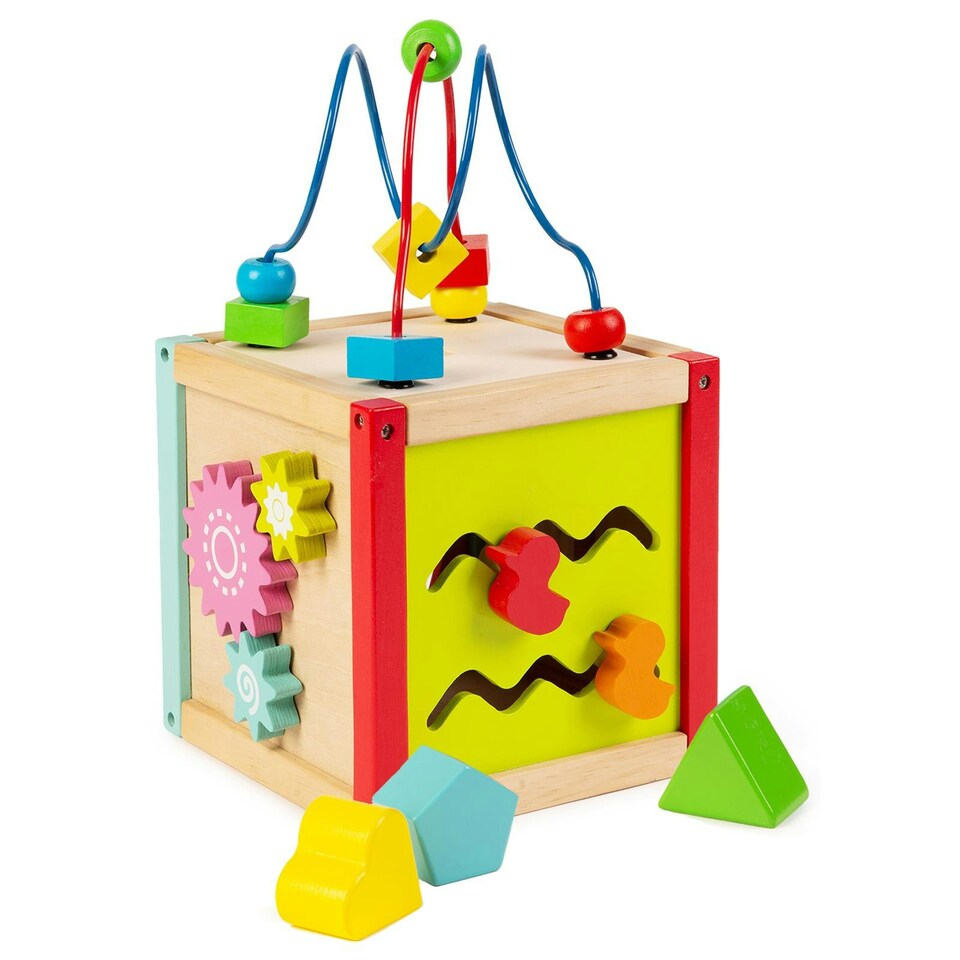 image 1 of boppi Small Wooden Activity Play Box - 6794