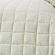 image 5 of Homescapes Cotton Quilted Reversible Bedspread Sage Green and Cream - 230 x 250 cm | Green