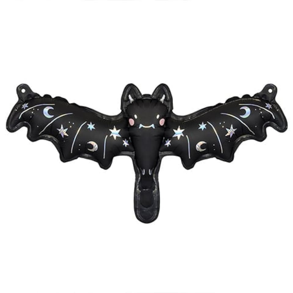 image 1 of Celestial Bat Halloween Air Fill Foil Balloon 41cm / 16 in