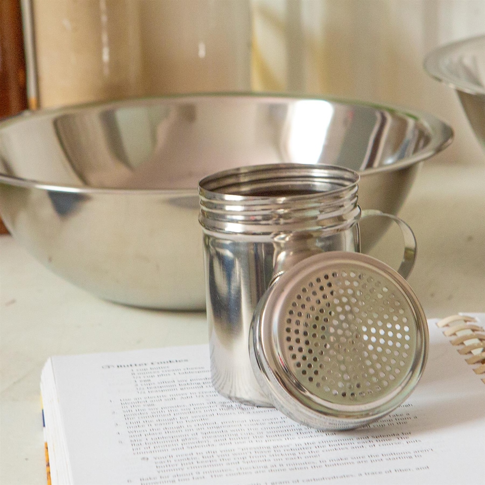 image 1 of Argon Tableware Stainless Steel Flour Shaker - 300ml