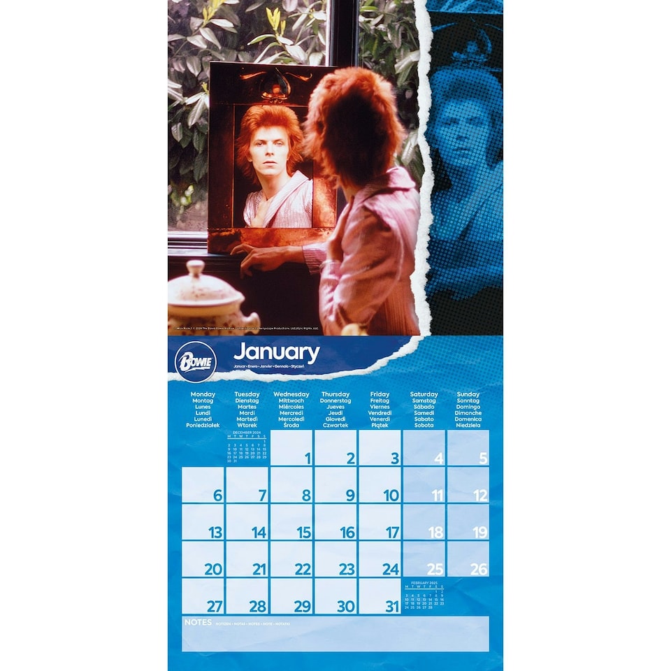 image 1 of David Bowie Official 2025 Calendar