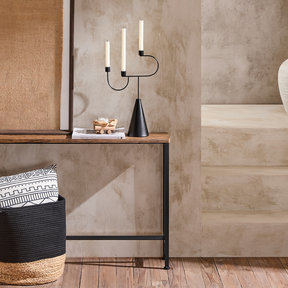 image 1 of SoBuy FSB19-N,Industrial Slim Console Table | Brown | Natural | 1