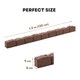 image 3 of Recycled Rubber Roman Stone Garden Border 1.2m - Brown - Pack of 18 | Brown | 18 pack