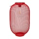 image 1 of ValueLights Solar Powered Outdoor Red Metal Mesh Basket Garden Lantern Light