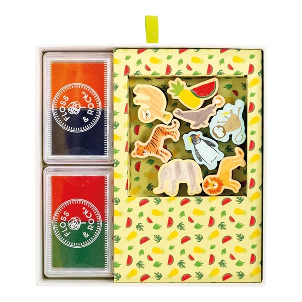 image 1 of Floss & Rock My Stamper Activity Set - Jungle Animals
