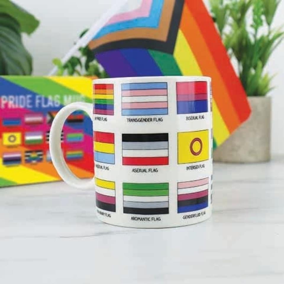 image 1 of Gift Republic Mug LGBTQ+ Pride Flag