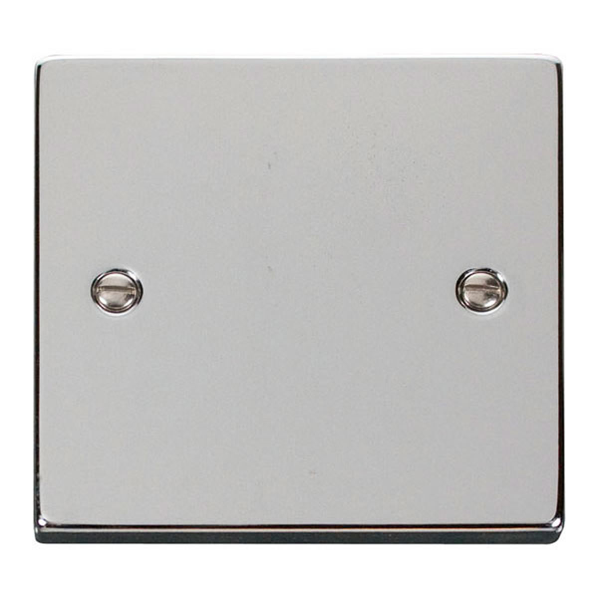 SE HOME Polished Chrome 1 Gang Blank Plate Chrome Polished Chrome