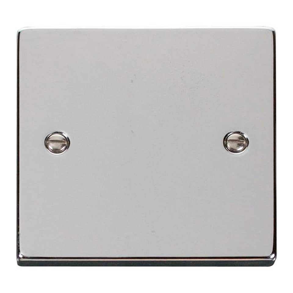 image 1 of SE HOME Polished Chrome 1 Gang Blank Plate | Chrome | Polished Chrome