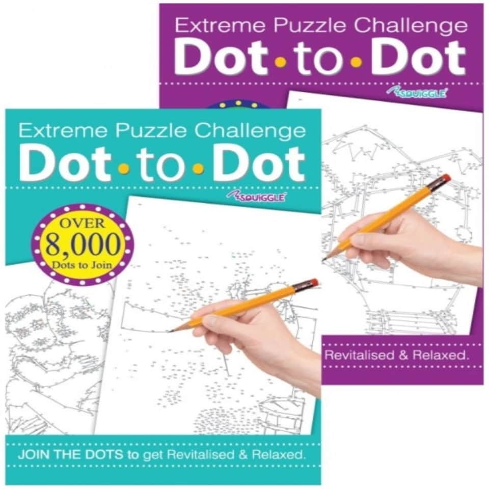 image 1 of Single A4 24 Sheets Extreme Dot-to-Dot Puzzle Challenge Book