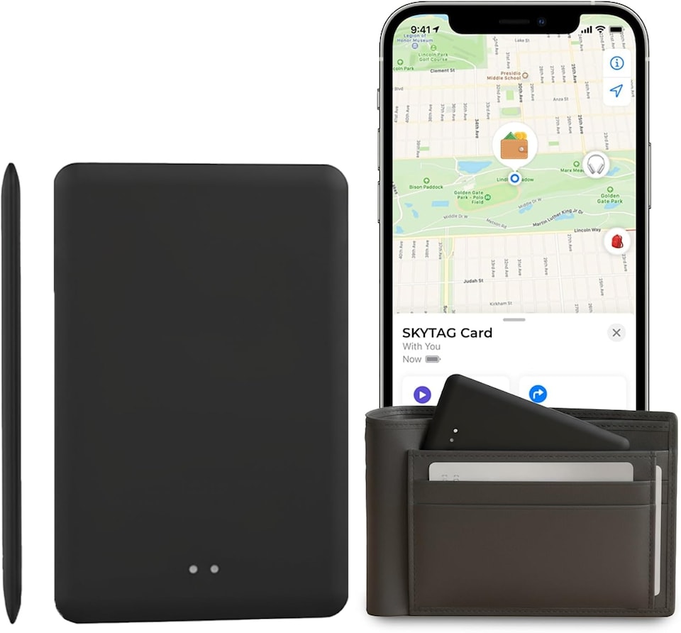 image 1 of Card Tracker (IOS Only) Wallet GPS Tracker Compatible with Apple Find My App