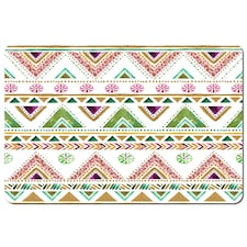 Colorful Striped gold style triangles (Placemat)