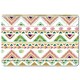 image 1 of Colorful Striped gold style triangles (Placemat)