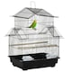 image 1 of PawHut Metal Bird Cage Small w/ Perch Food Container Handle for Finch Canary