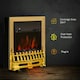 image 5 of HOMCOM Electric Fireplace 1 & 2KW LED Fire Flame for Living Room Golden
