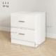 image 7 of HOMCOM Bedside Table w/ 2 Drawers, Nightstand, Side Storage Cabinet Unit