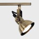image 3 of ValueLights Brunel 3 Way Gold Ceiling Bar Spotlight | Gold