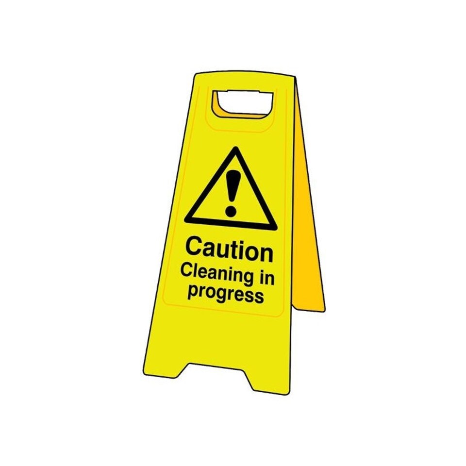 Scan Caution Cleaning In Progress - Heavy Duty 'a' Board - Multi Colour - One Size