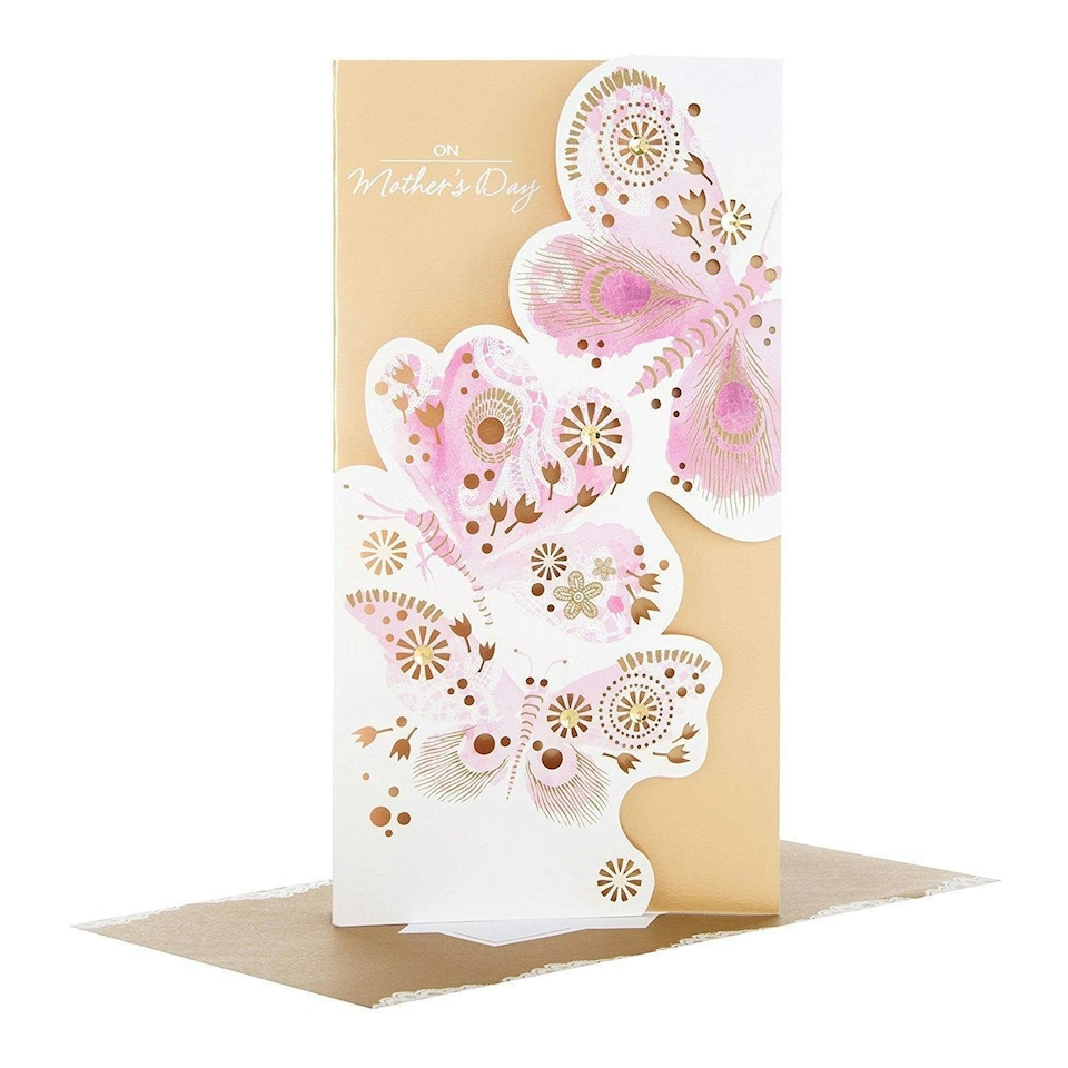 image 1 of Hallmark Traditional Diamante Open Mother's Day Card 'With Love'New Medium