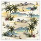 image 1 of Palm & sailboats (Picture Frame) White | L