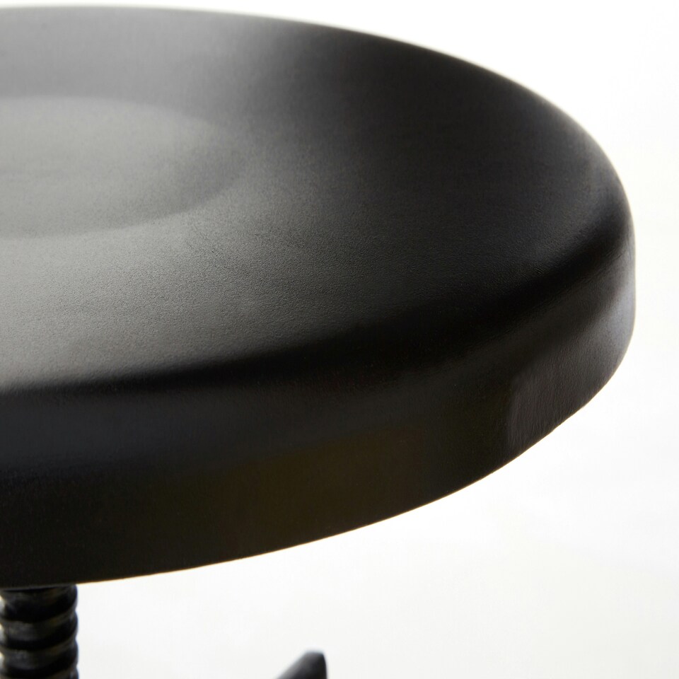 image 1 of Interiors by Premier New Foundry Black Metal Bar Stool Black