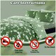 image 6 of VELVETIO Birdie Blossom Printed Duvet Cover Set Reversible Polycotton Beddings Blue | Super King
