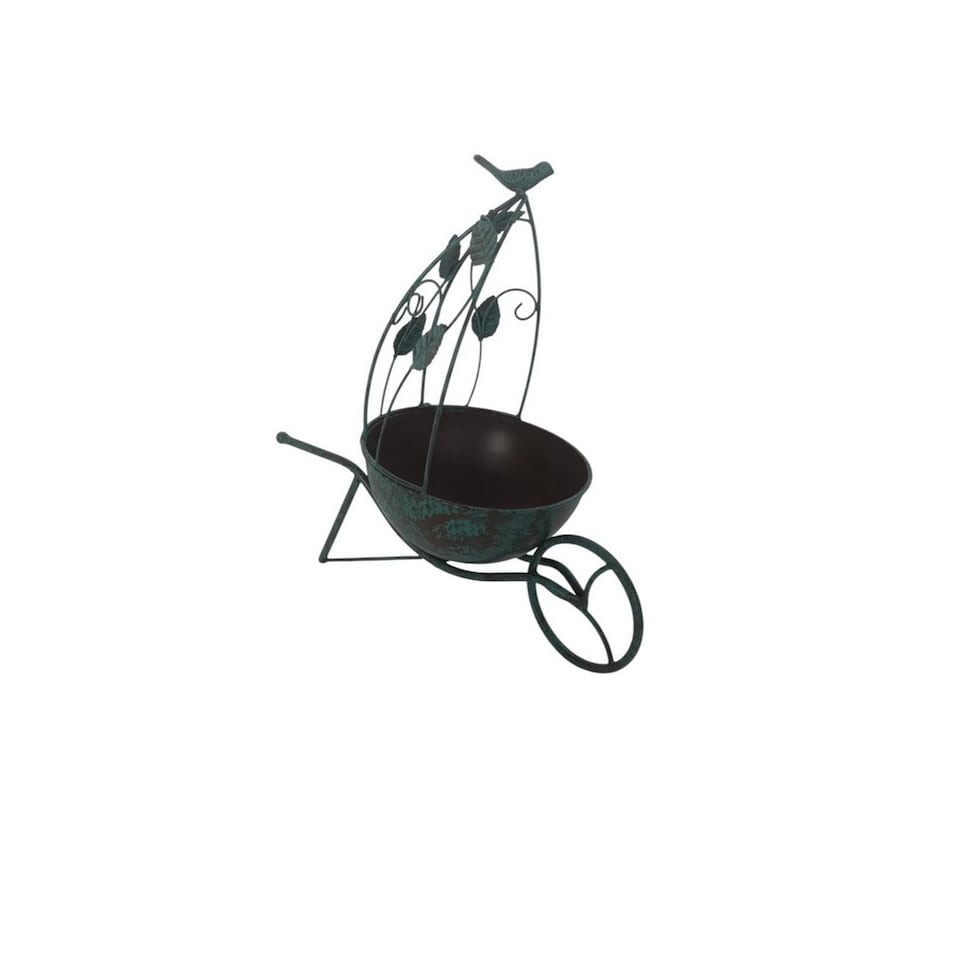 image 1 of Garden Planter - Metal - L19 x W34 x H36 cm - Green