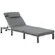 image 1 of Outsunny Garden Rattan Furniture Recliner Lounger Sun Reclining Daybed Patio