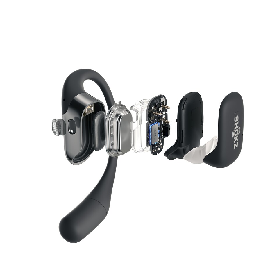 image 1 of SHOKZ OPENFIT BLACK SPORTS HEADPHONES