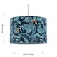 image 9 of First Choice Lighting Set of 2 Toucan Velvet Toucan Design 30cm Pendant or Table Lamp Shades Multi
