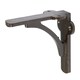 image 1 of Hammer & Tongs Curved Iron Shelf Bracket - D100mm - Raw