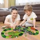 image 3 of Dinosaur Track Playset – Flexible Racing Track with Dinosaur Tunnel & Figures for Kids