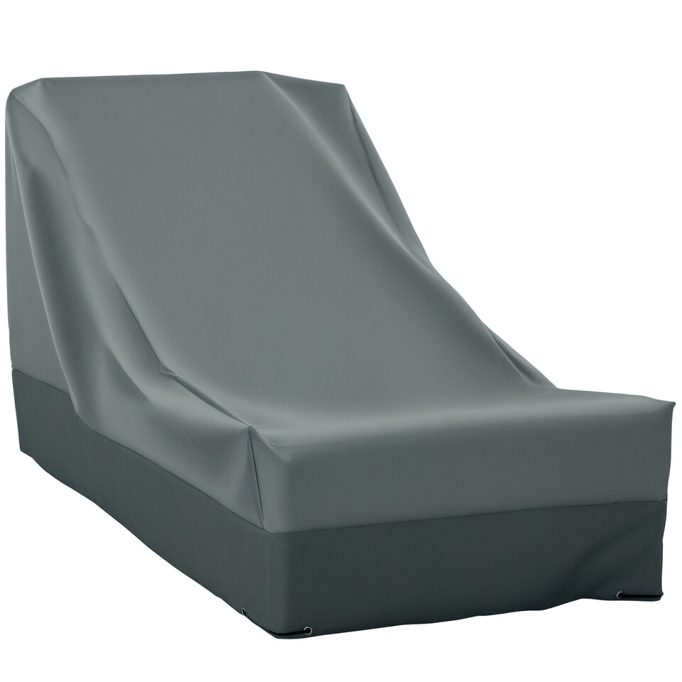 image 1 of Outsunny 200x86x82cm Patio Furniture Cover for Chairs Water Resistant Protection Grey
