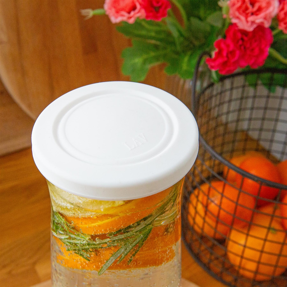 image 1 of LAV Vera Glass Carafe - 1.2L - White Lid